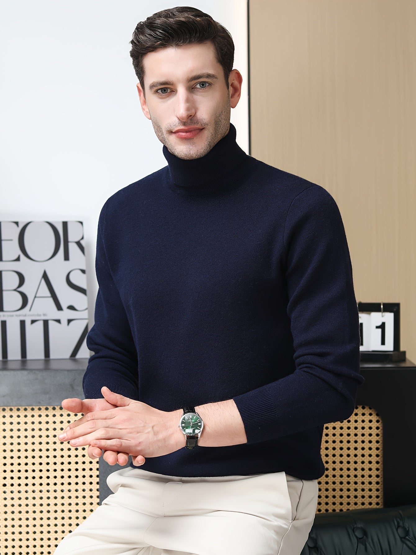 Classic Warm Crew Neck Winter Sweater