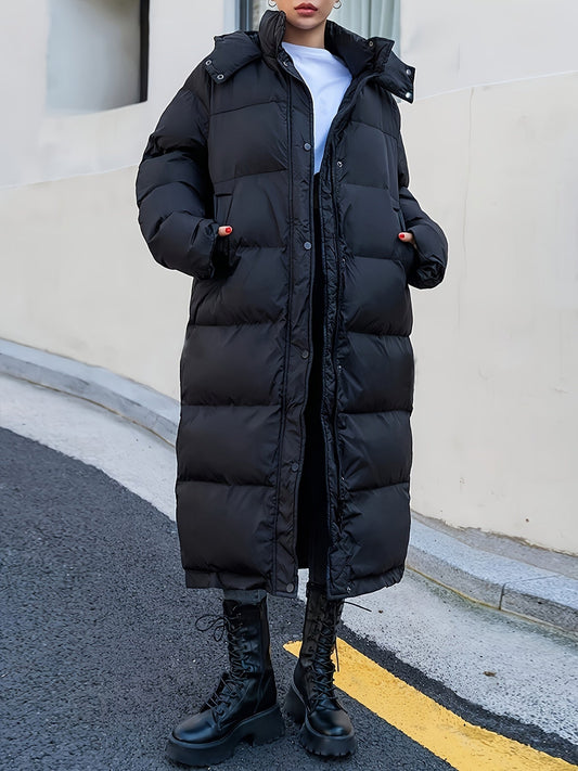 Warm Puffer Coat for Women with Hood - VogeLuxe