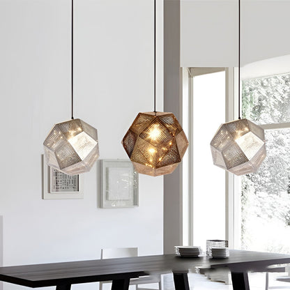 Modern Round Metal Pendant Light Fixture - VogeLuxe