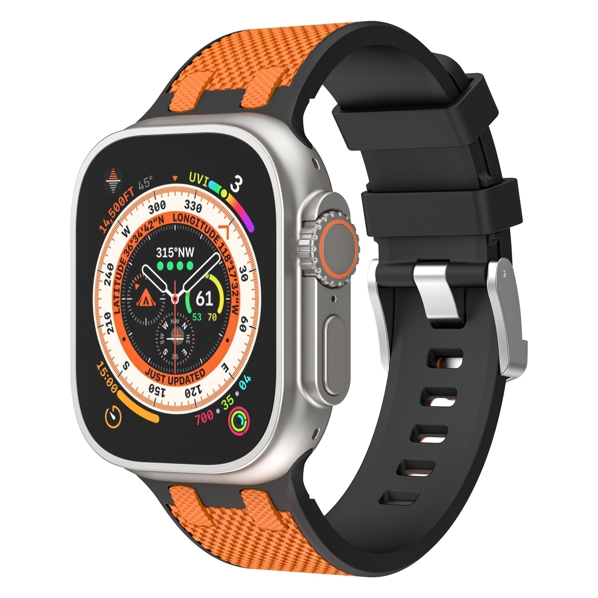 Colorful Dual Tone Apple Watch Silicone Strap - VogeLuxe