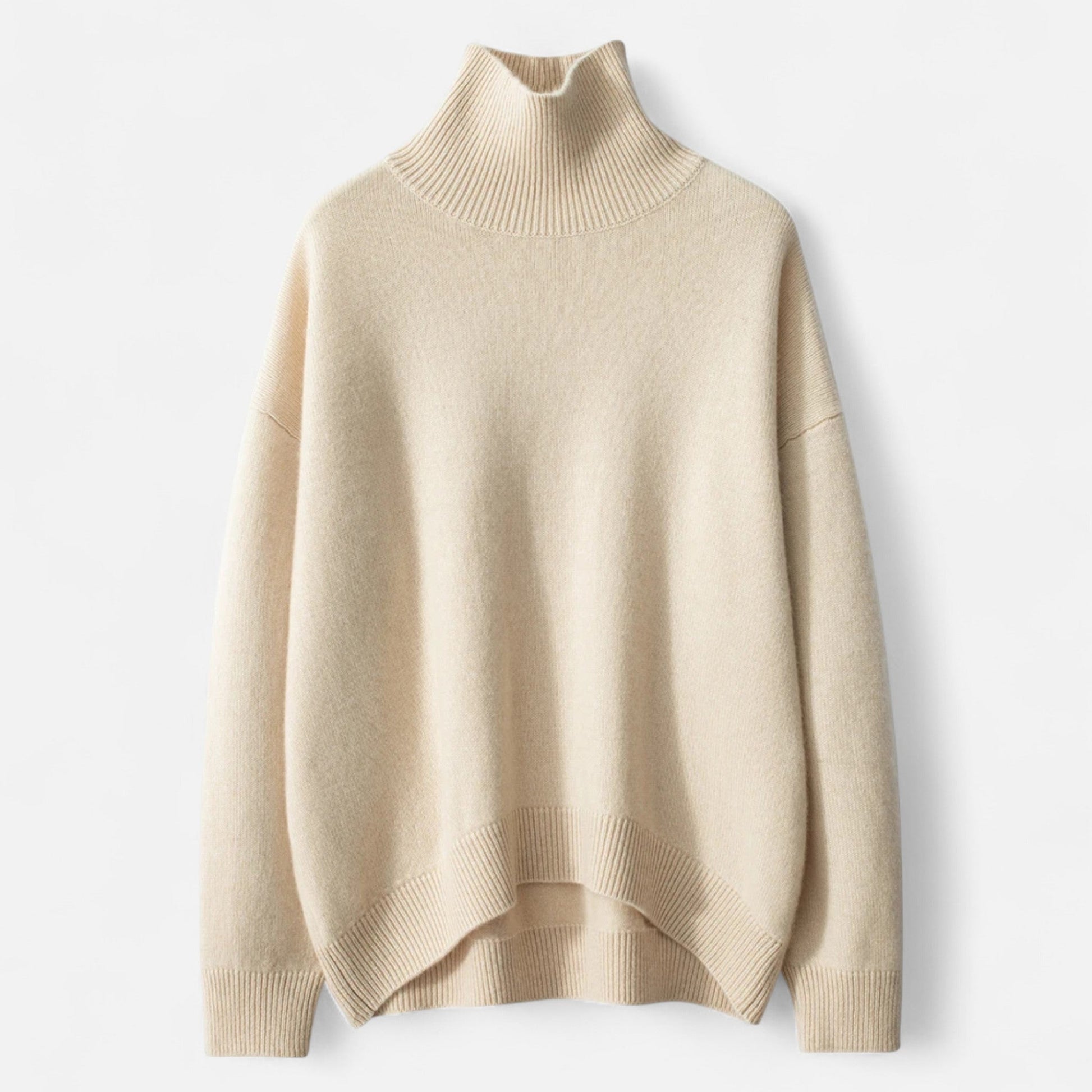 Soft Women's Turtleneck Cashmere Knit Sweater - VogeLuxe