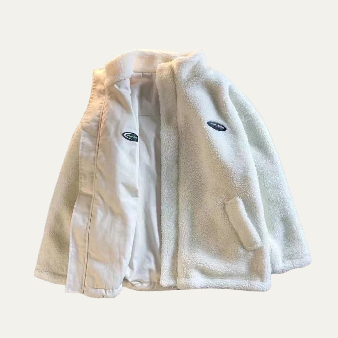 VogeLuxe | Women’s Reversible Plush Heart Lined Jacket