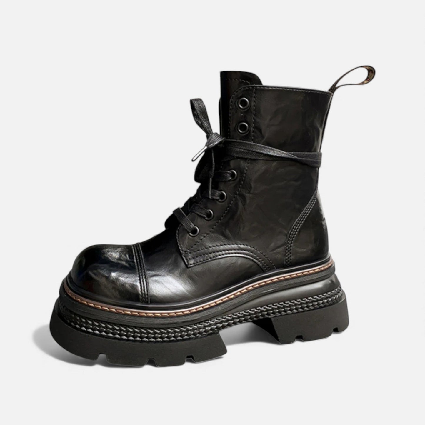 Warm Fuzzy Lace Up Winter Ankle Boots