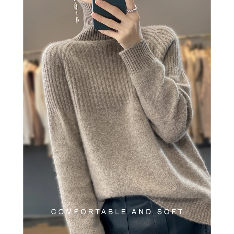 Soft Women's Warm Winter Turtleneck Sweater