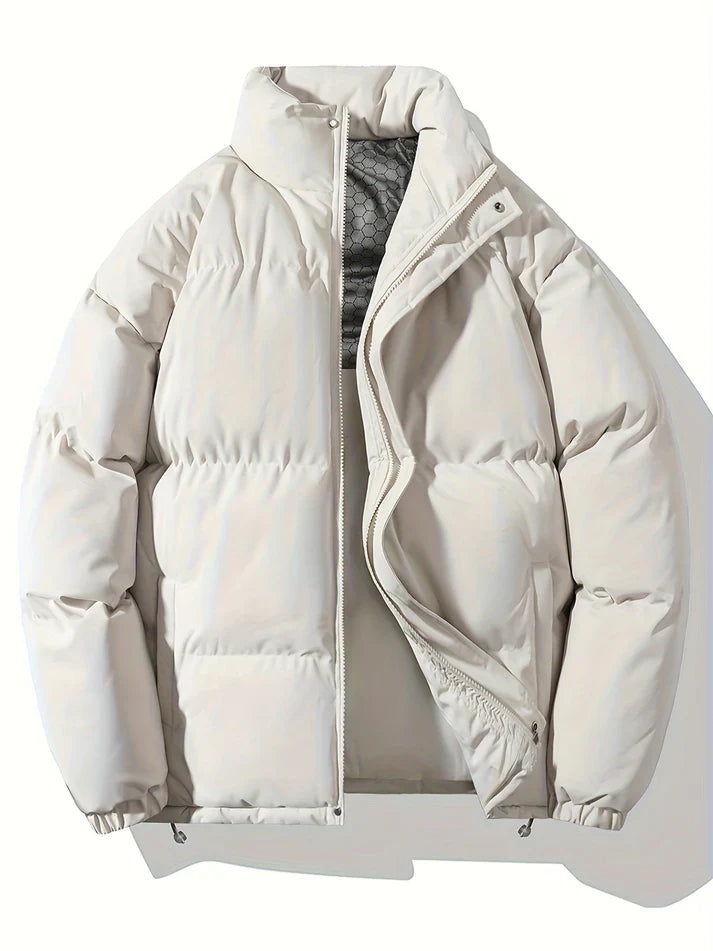 Cozy Waterproof Mens Winter Coat with Pockets