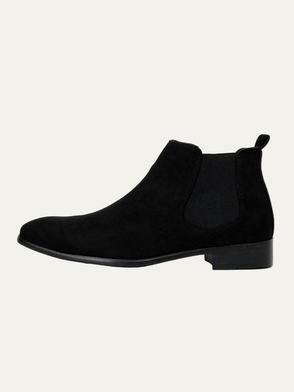 VogeLuxe | Men’s Suede Chelsea Boots with Pointed Toe