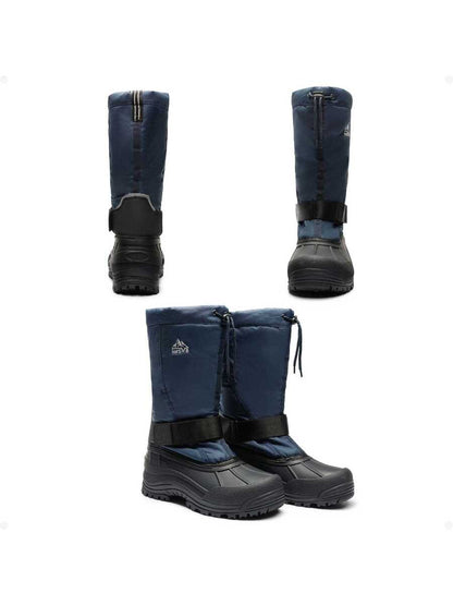 VogeLuxe | Men’s Tall Rugged Winter Snow Boots with Strap and Drawstring