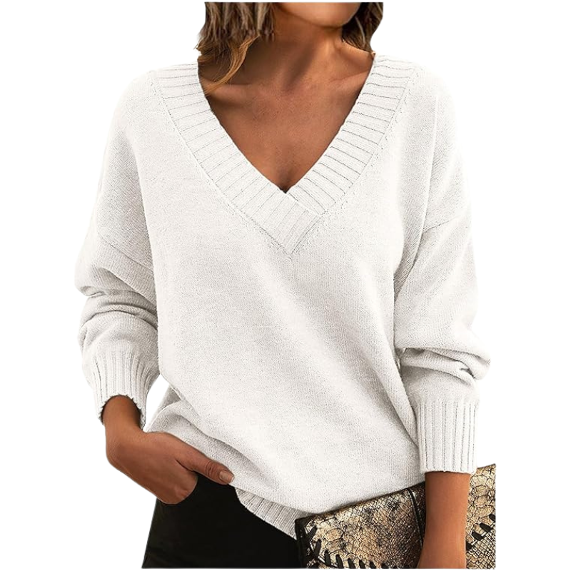 Soft Women's V-Neck Cashmere Sweater