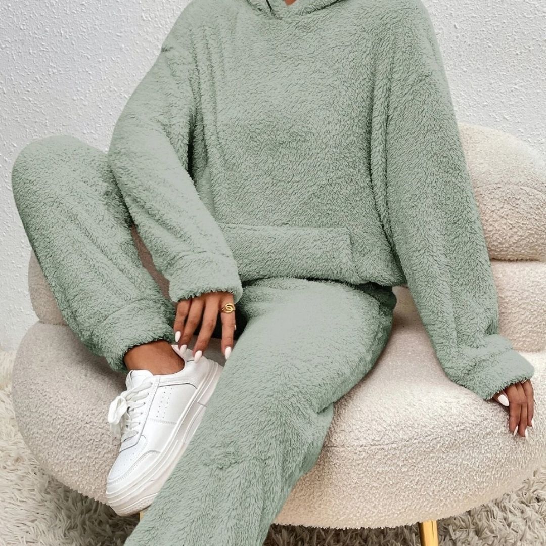 Soft Warm Women's Fleece Tracksuit Set