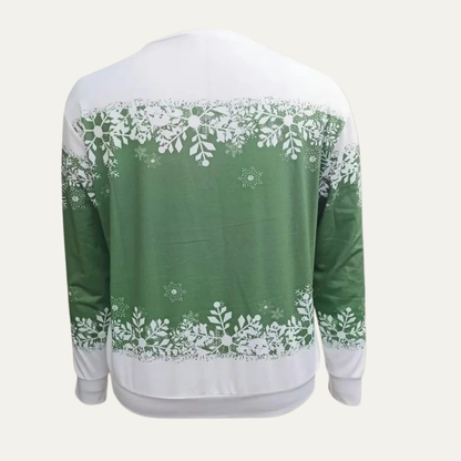 VogeLuxe | Women’s Festive Snowman Crewneck Sweatshirt
