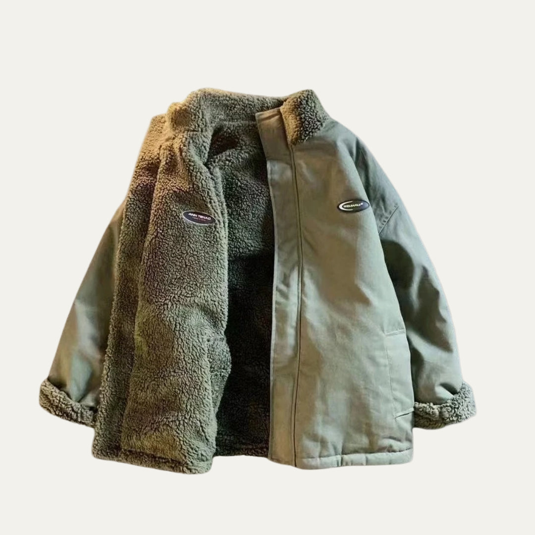 VogeLuxe | Women’s Reversible Plush Heart Lined Jacket