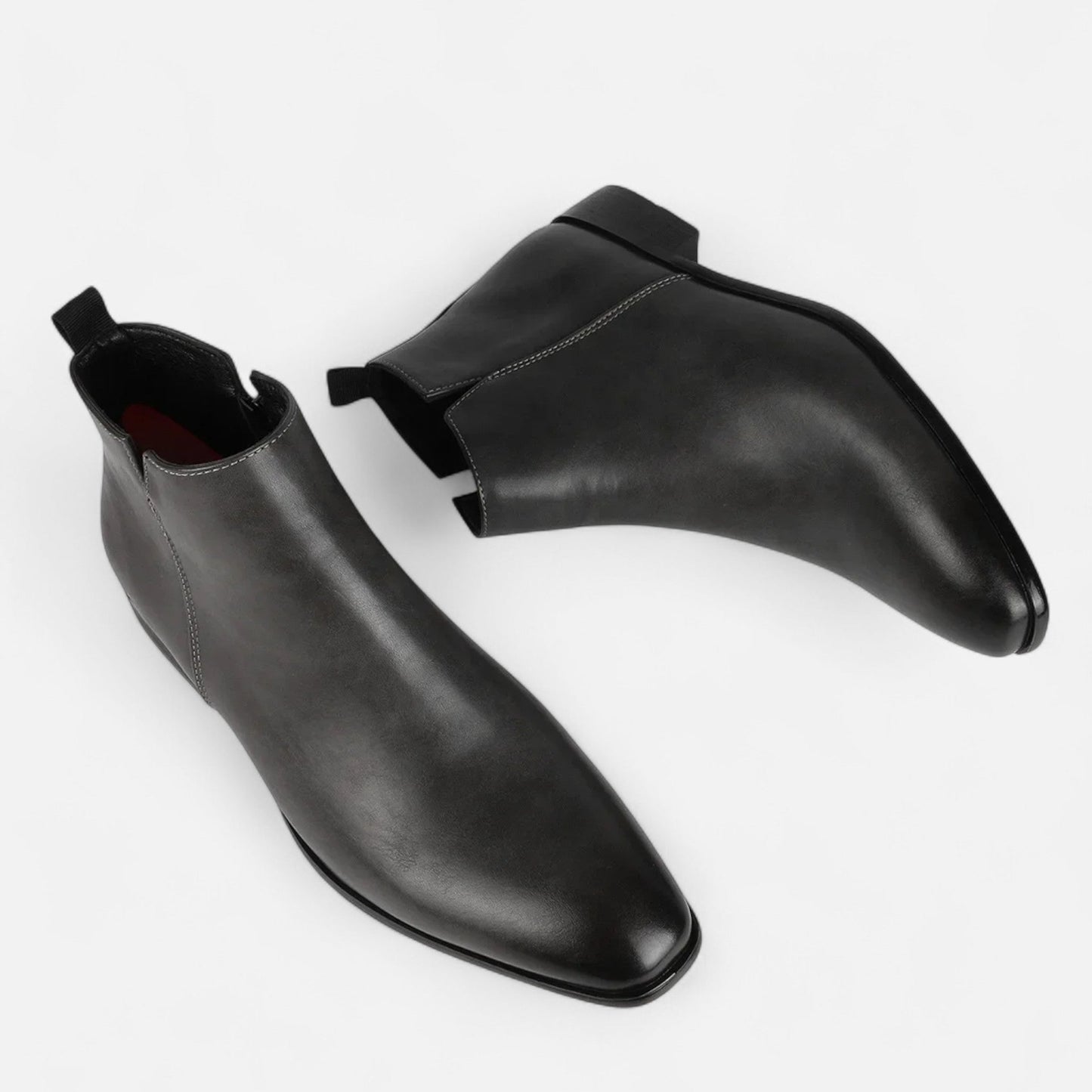 Stylish Men's Leather Chelsea Ankle Boots - VogeLuxe