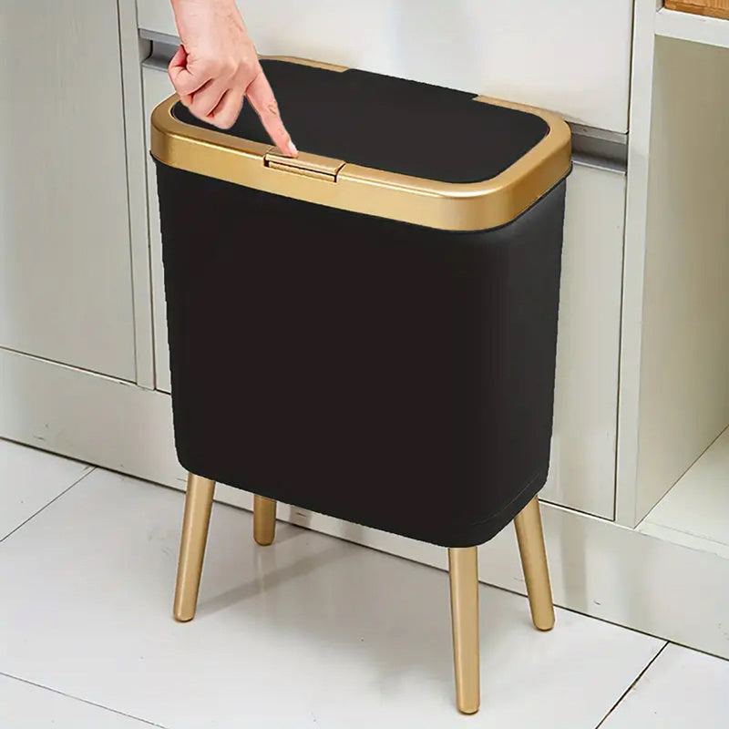 Large Odor-Control Trash Can with Tall Legs - VogeLuxe
