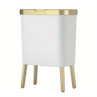 Large Odor-Control Trash Can with Tall Legs