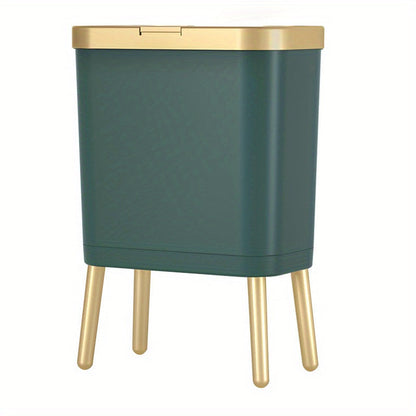 Large Odor-Control Trash Can with Tall Legs
