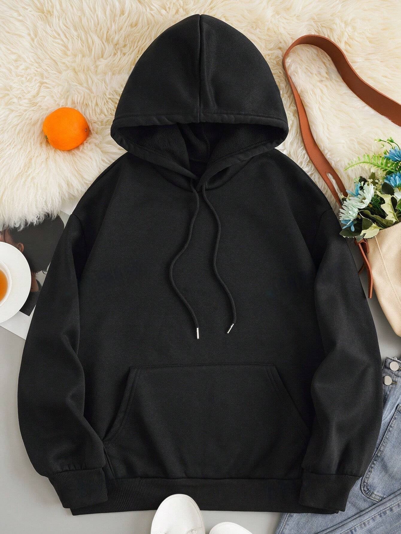 Cozy Women's Winter Hoodie with Floral Skull Design