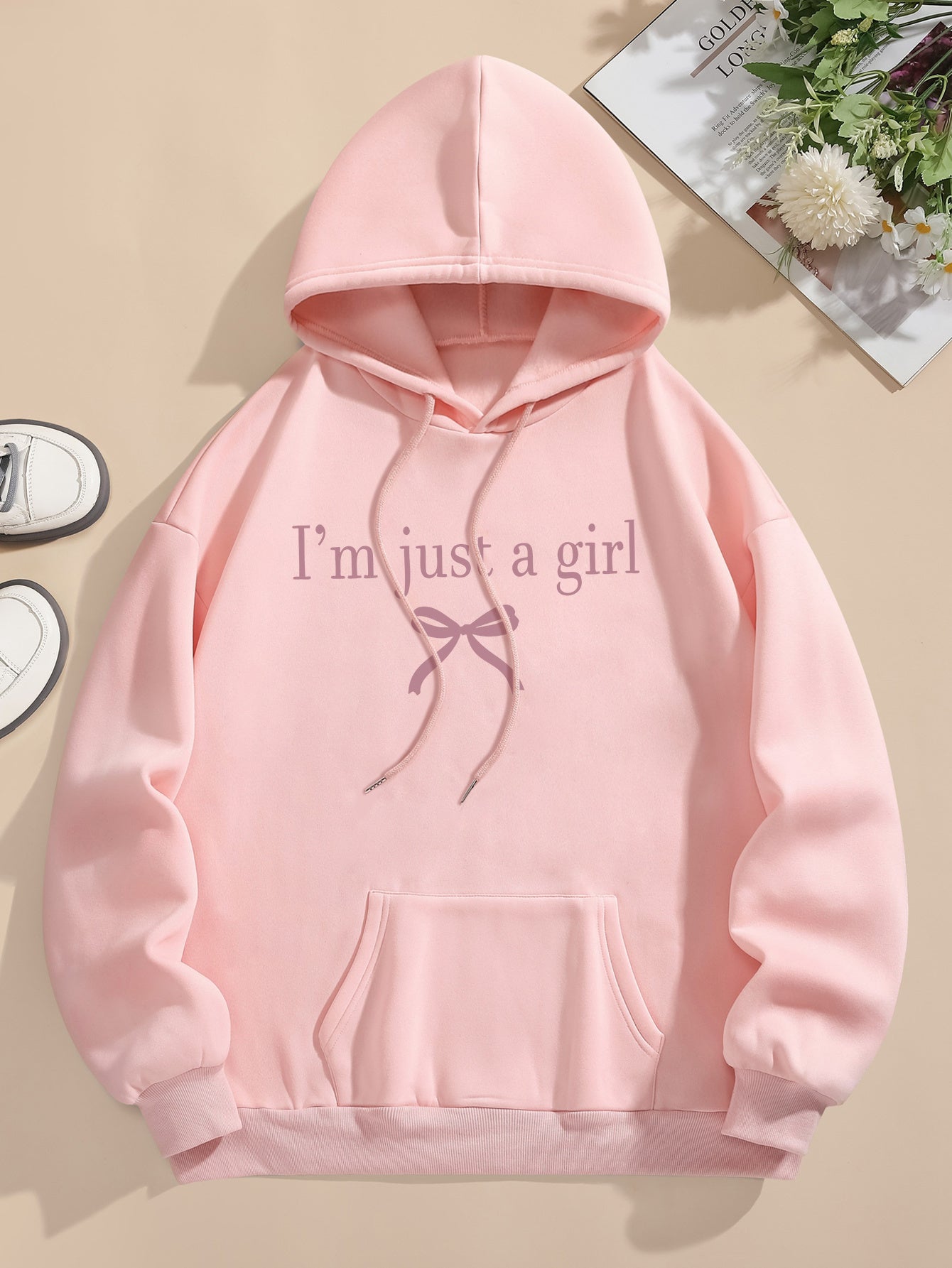 Comfy Women's Large Hoodie with Fun Graphic Print
