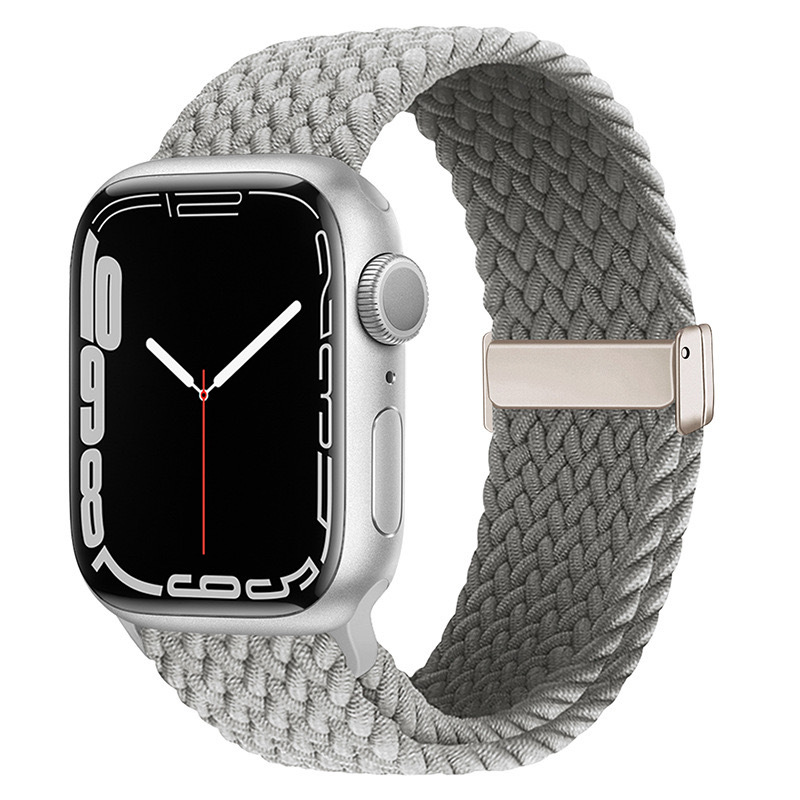 Stylish Braided Nylon Magnetic Closure Strap