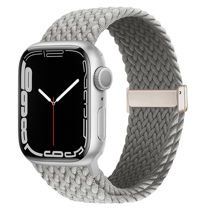 Stylish Braided Nylon Magnetic Closure Strap