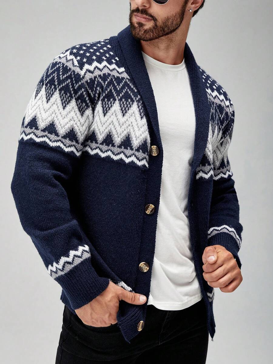 Warm Cable Knit Cardigan – Classic Cozy Design - VogeLuxe