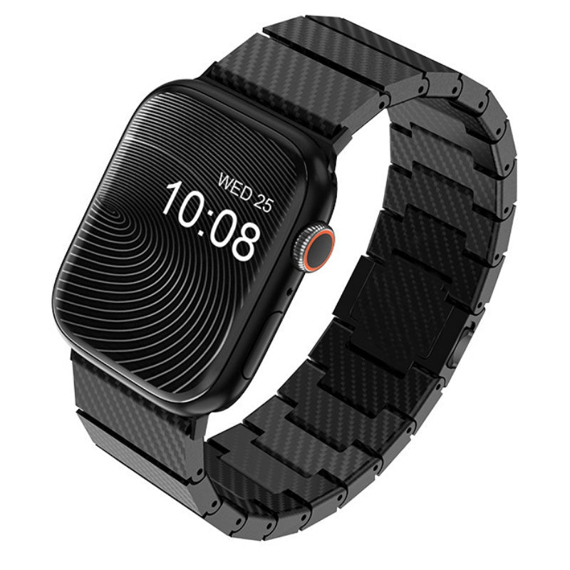 Thin Carbon Fiber Smartwatch Strap With Durable Cover