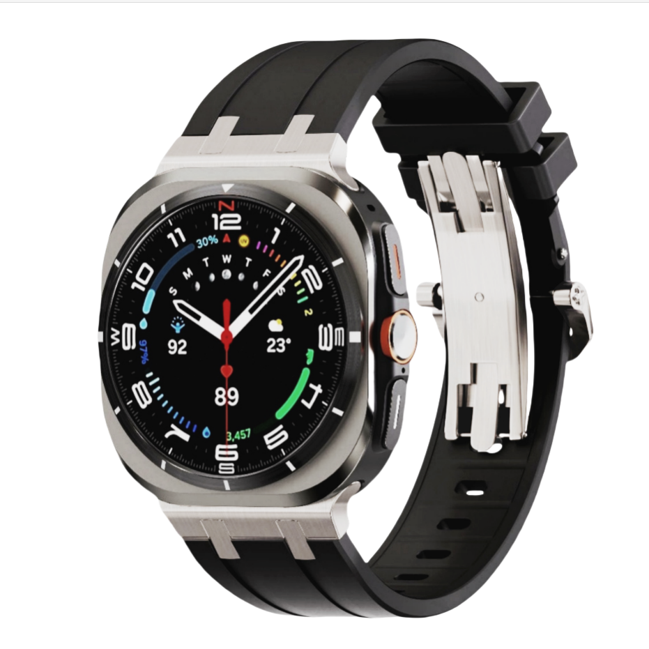 Durable Soft Strap with Metal Clip for Samsung Watch Ultra - BritishElegance