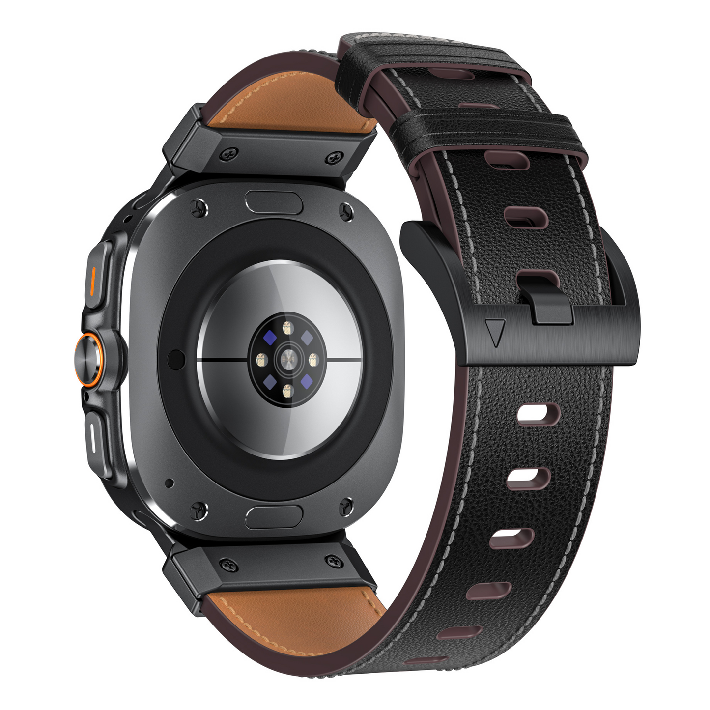 Rugged Leather Watch Band For Men 7 Ultra - BritishElegance