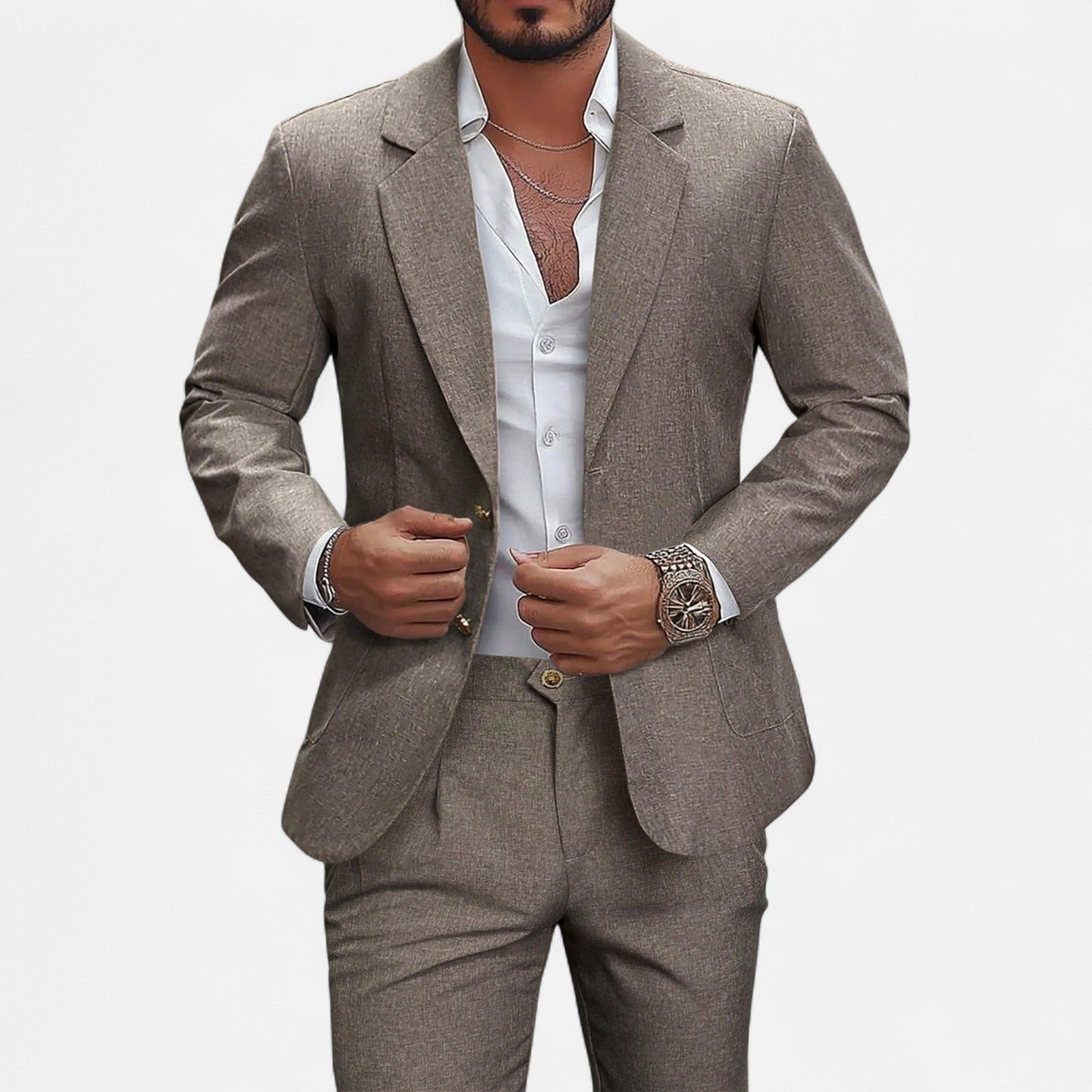 Classic Fit Men's Blazer and Pants Set