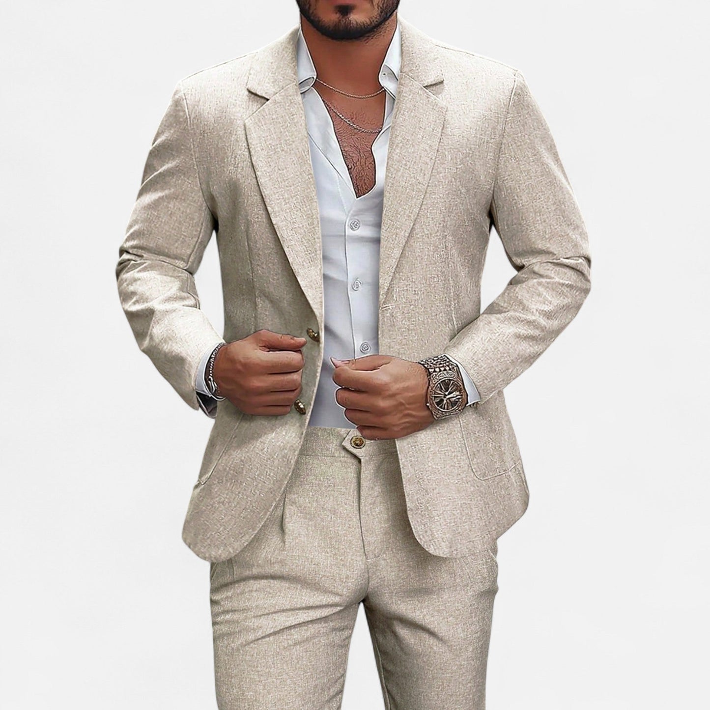 Classic Fit Men's Blazer and Pants Set