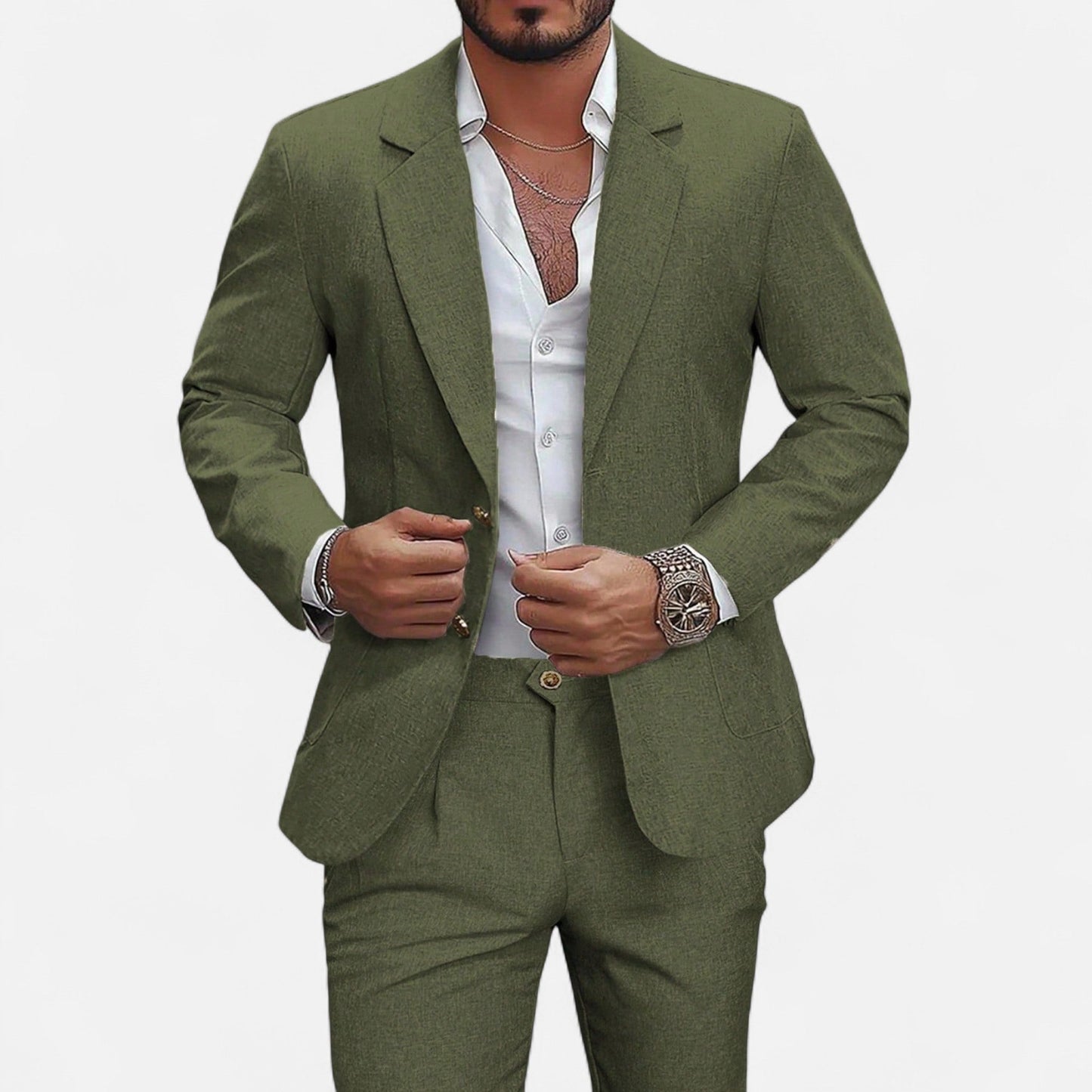Classic Fit Men's Blazer and Pants Set