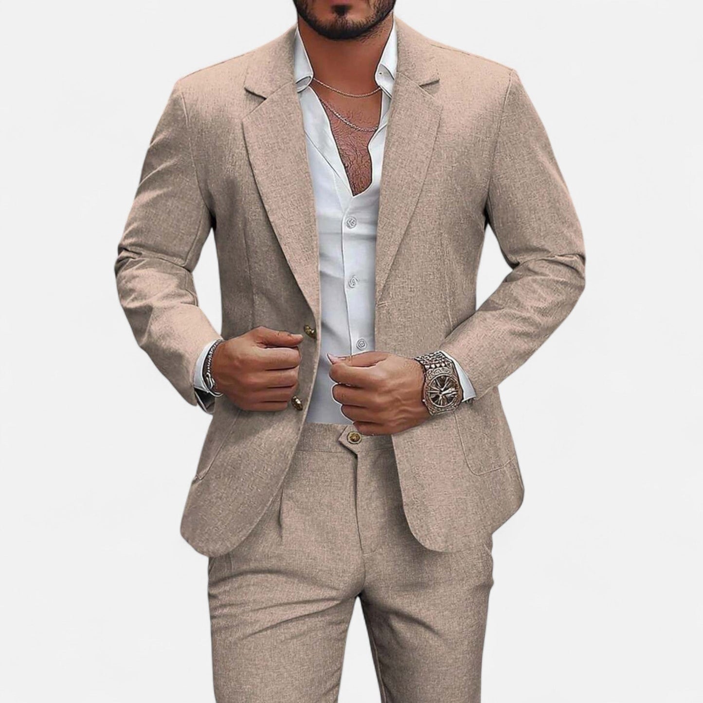 Classic Fit Men's Blazer and Pants Set
