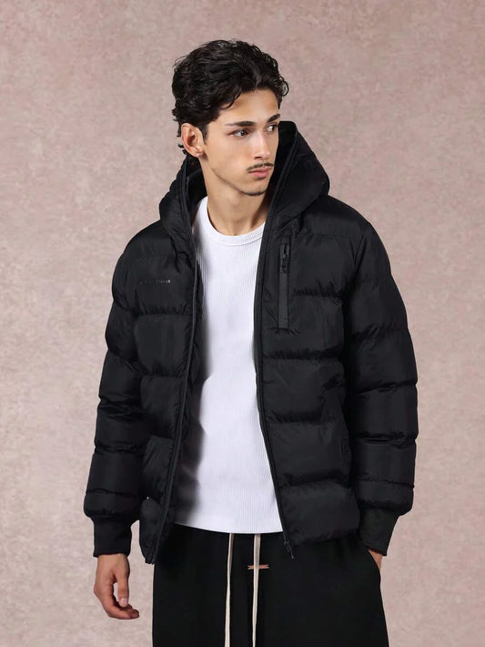 Warm Waterproof Men's Down Puffer Coat - VogeLuxe