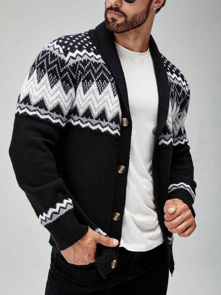 Warm Cable Knit Cardigan – Classic Cozy Design