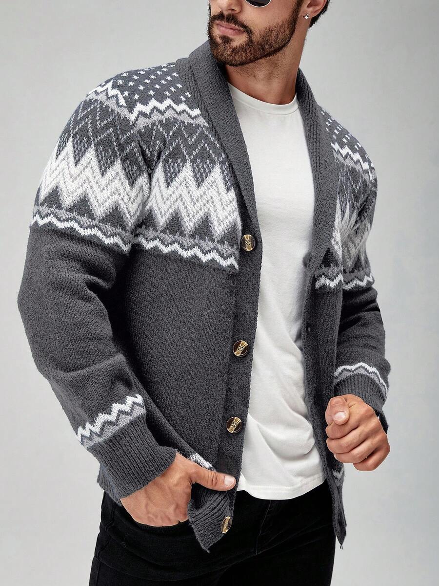 Warm Cable Knit Cardigan – Classic Cozy Design