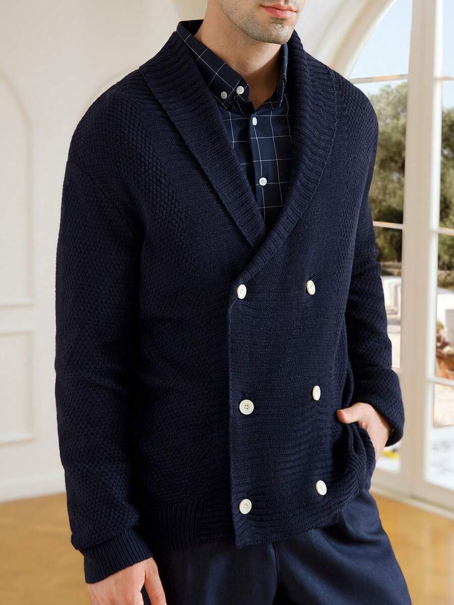 Warm Cable Knit Cardigan – Classic Cozy Design