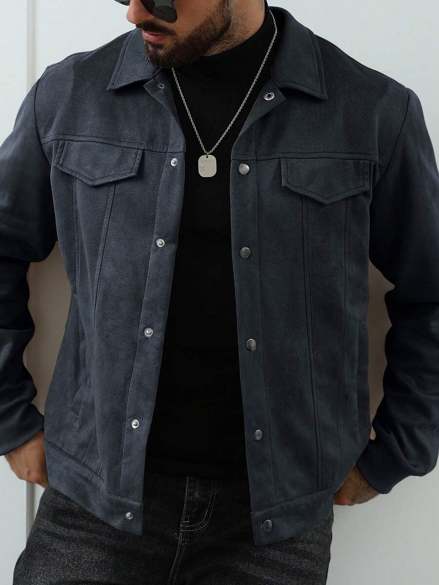 Timeless Brown Leather Look Jacket