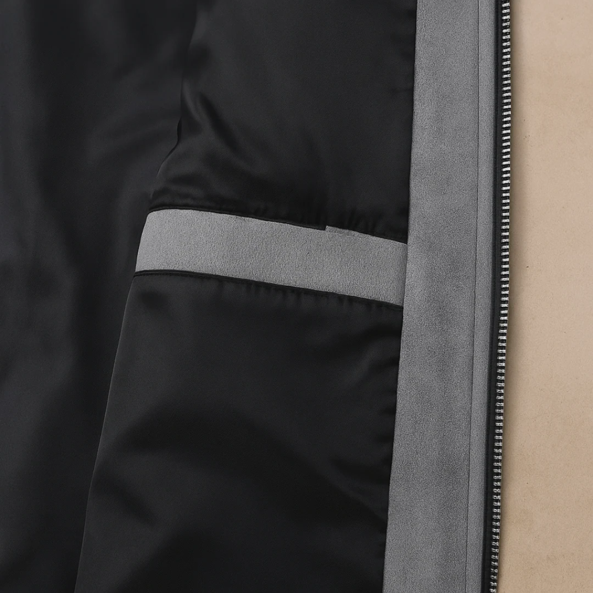 VogeLuxe | Men’s Suede Look Zip Shirt Jacket