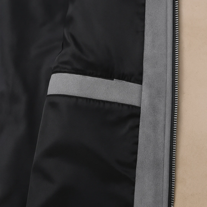 VogeLuxe | Men’s Suede Look Zip Shirt Jacket