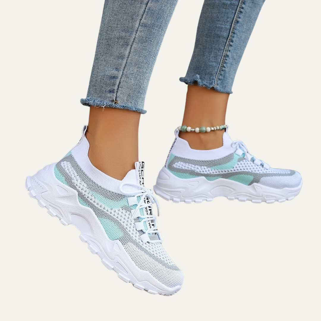 VogeLuxe | Women’s Lightweight Chunky Platform Mesh Sneakers