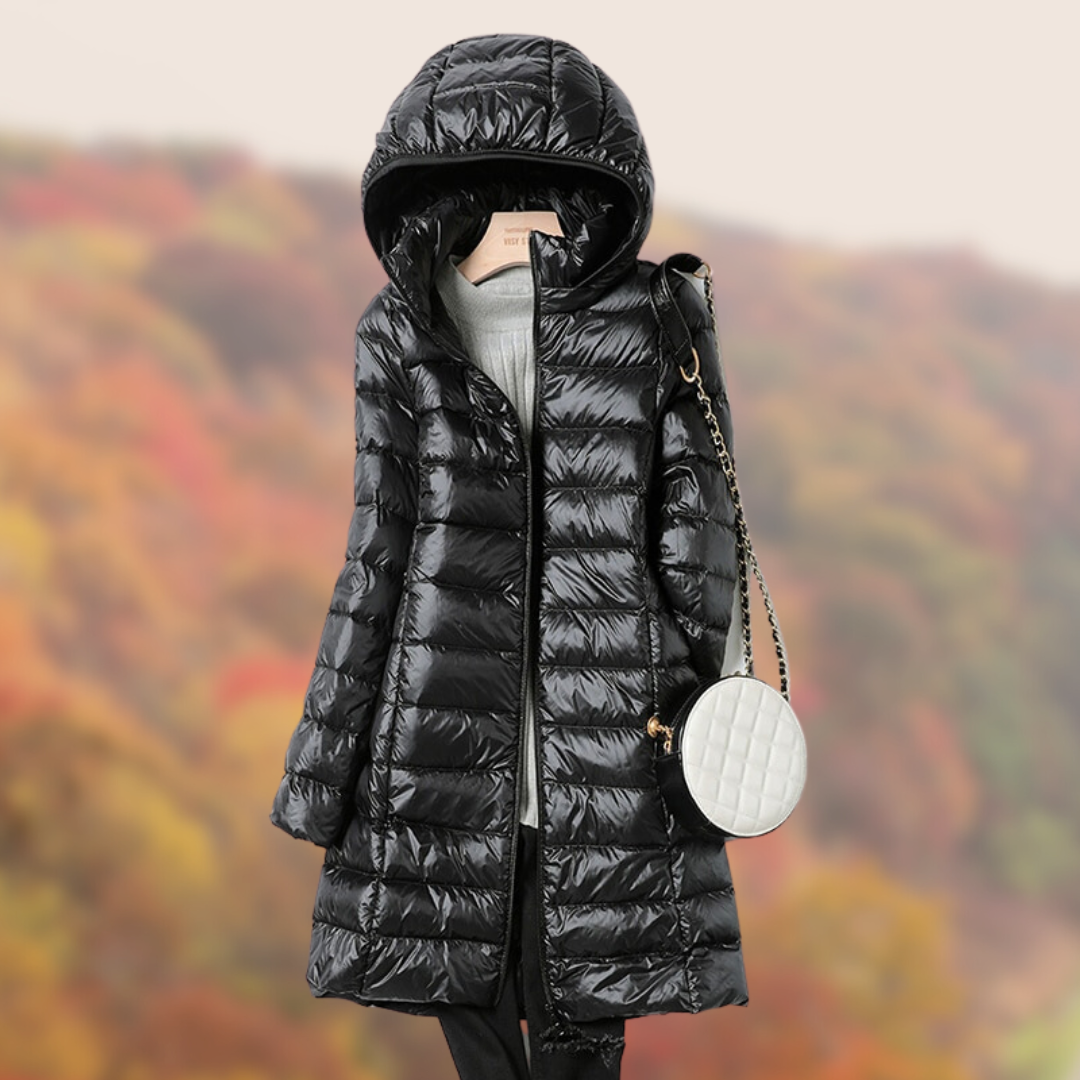 Women's Ultra Light Down Filled Parka Coat