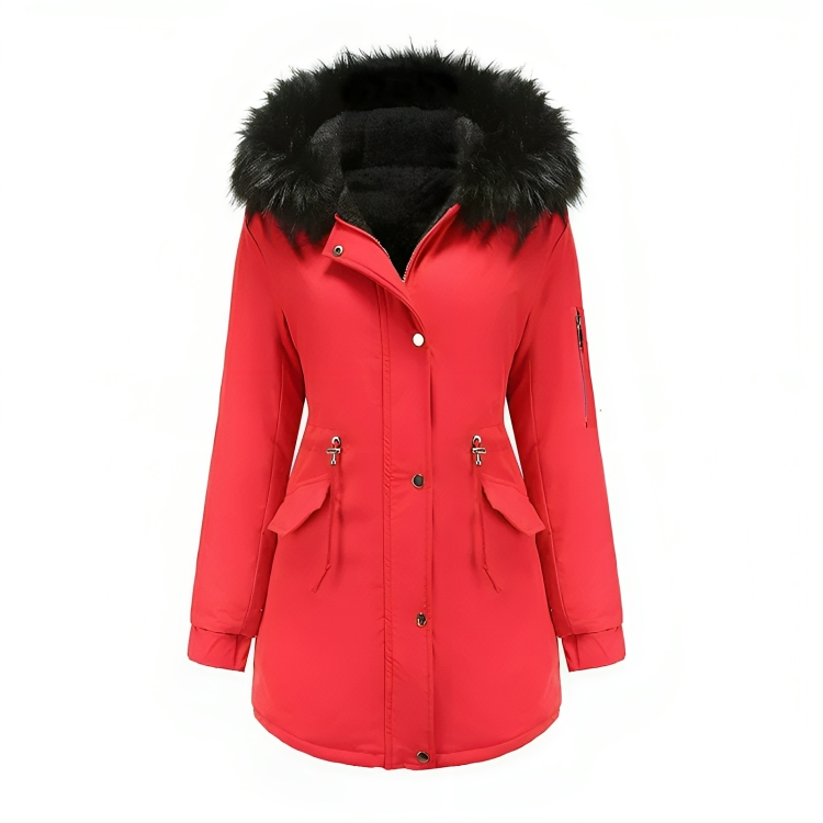 Warm Vegan Parka Coat for Women with Sustainable Materials