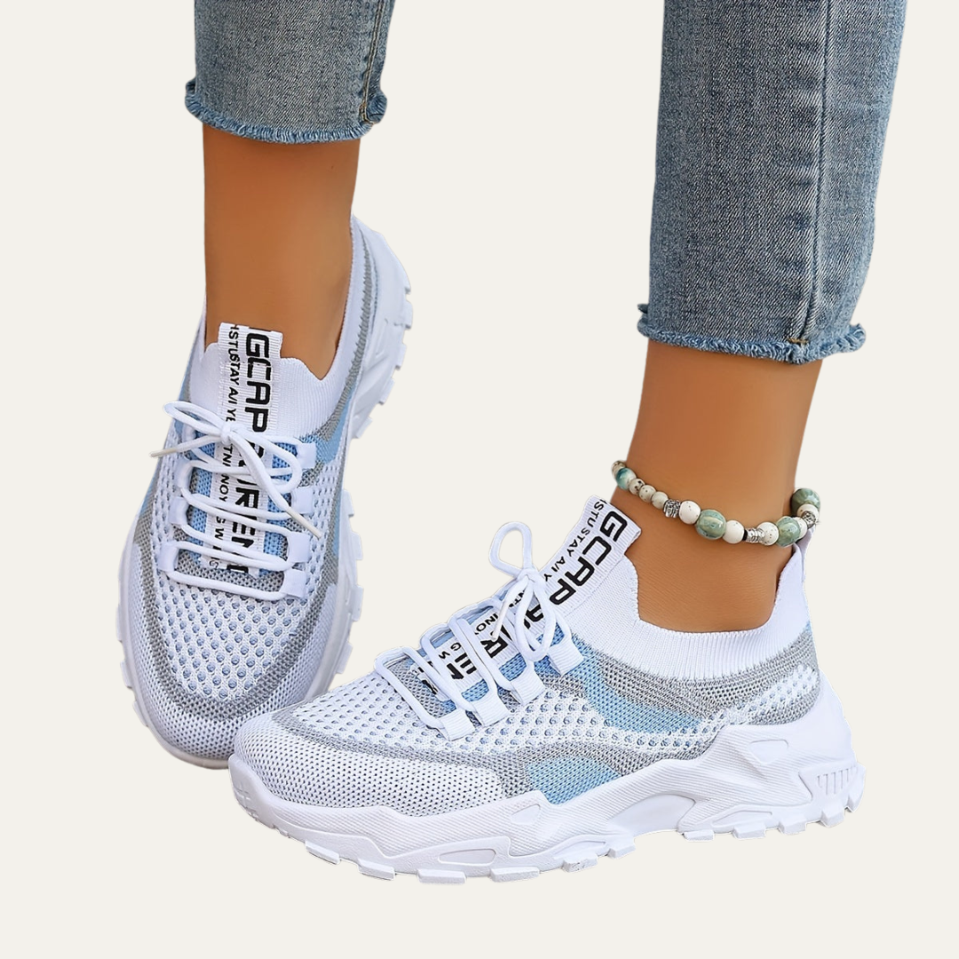 VogeLuxe | Women’s Lightweight Chunky Platform Mesh Sneakers