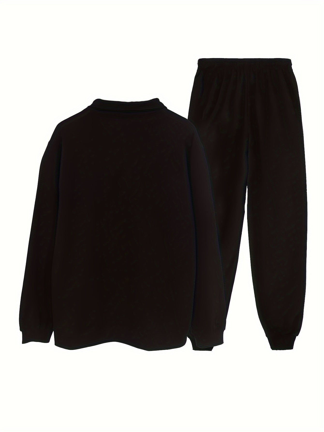 Relaxed Fit Sports Tracksuit Set for Men