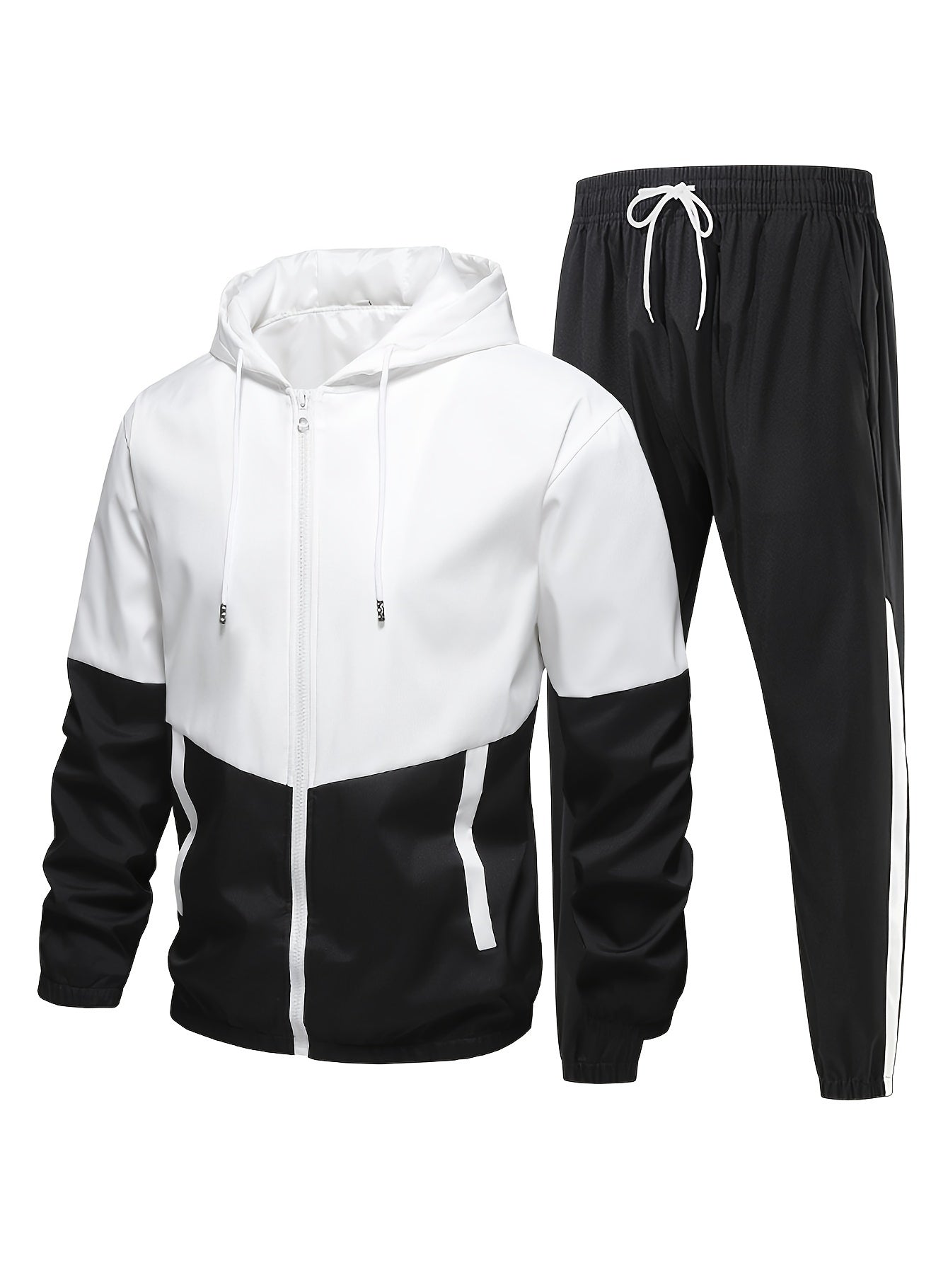 Relaxed Fit Mens Tracksuit with Full Zip Jacket - BritishElegance