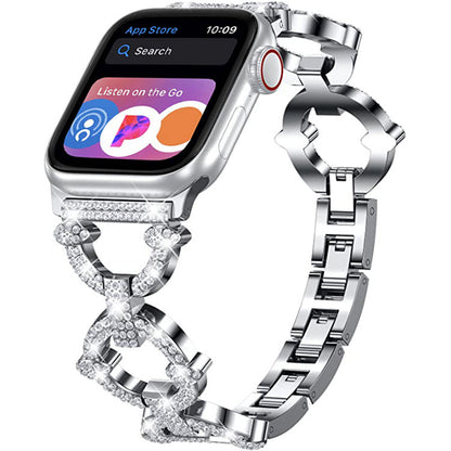 Shining Silver Smartwatch Chain Bracelet