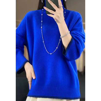 Cozy Warm Women's Oversized Knit Turtleneck Sweater