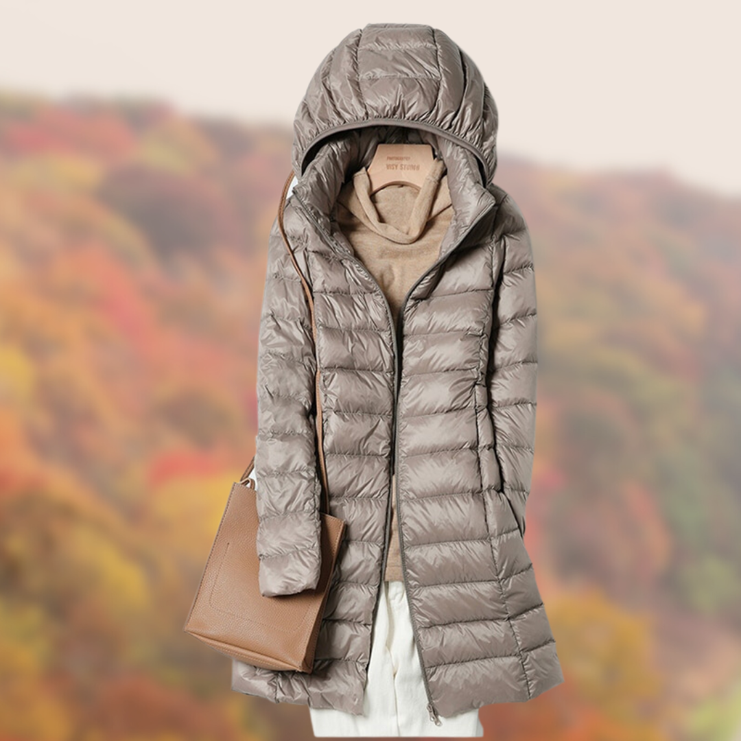 Women's Ultra Light Down Filled Parka Coat