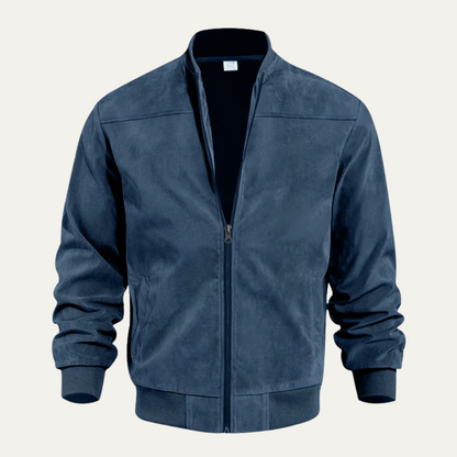 VogeLuxe | Men’s Suede Look Bomber Jacket