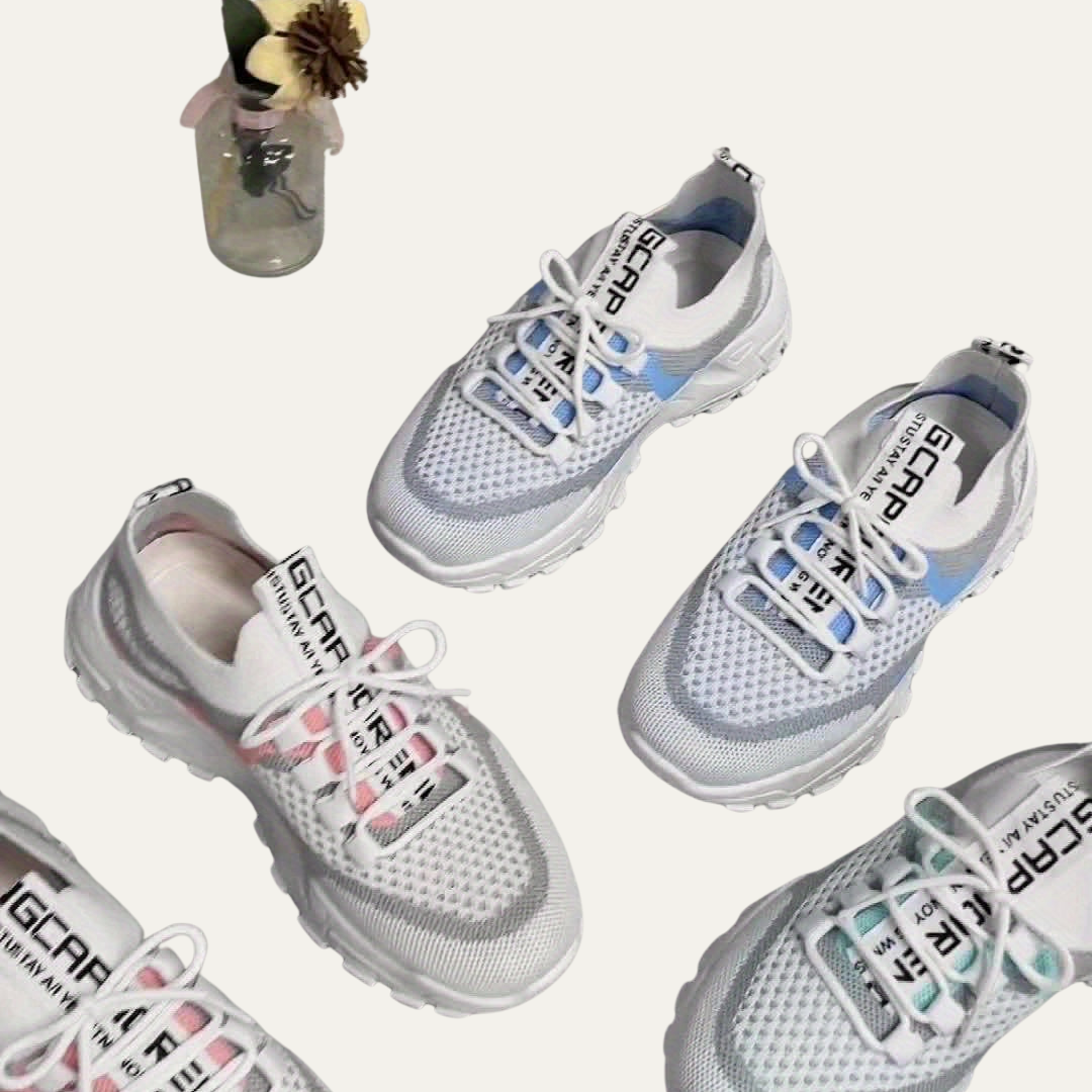 VogeLuxe | Women’s Lightweight Chunky Platform Mesh Sneakers