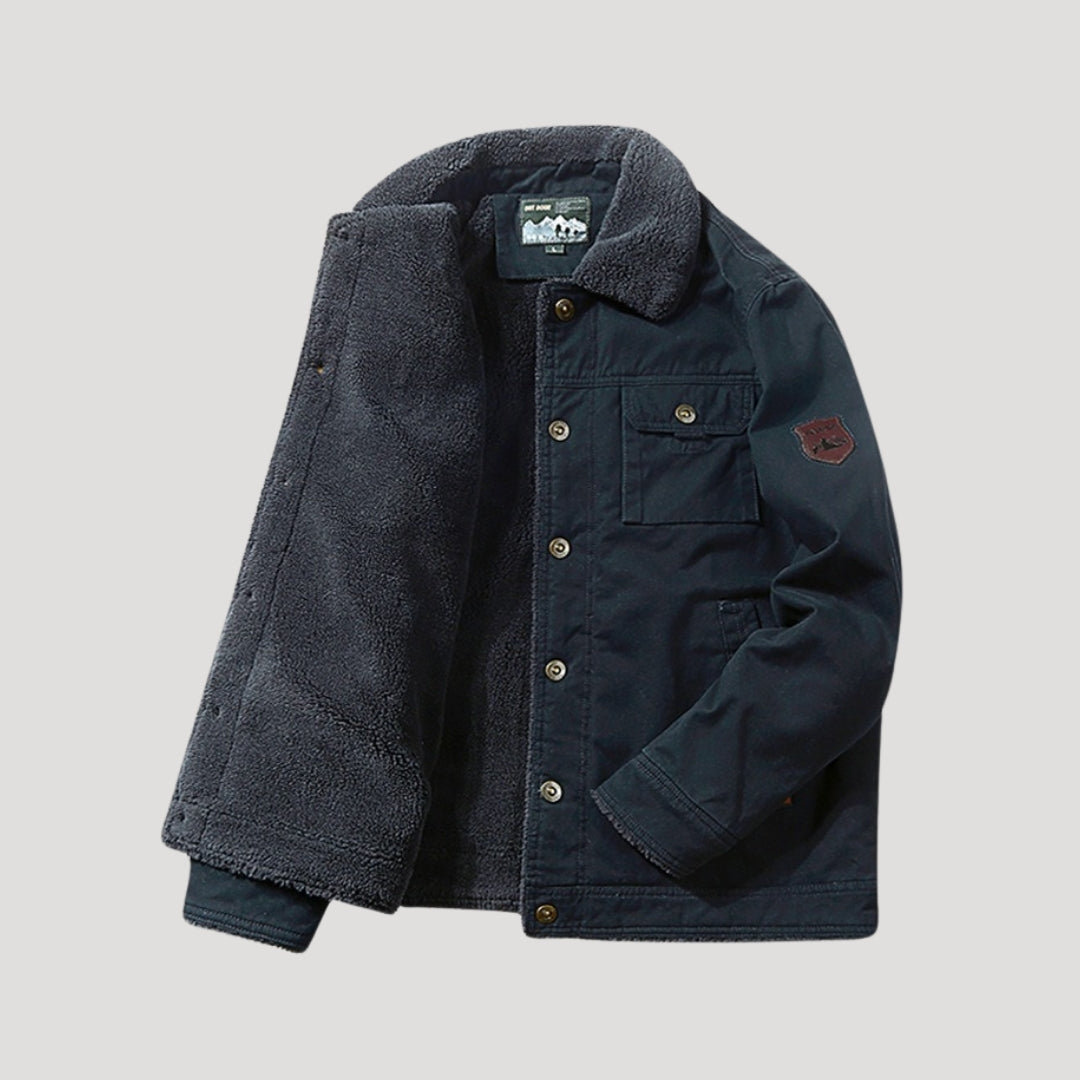 Men's Heavy Duty Insulated Fleece Jacket - VogeLuxe
